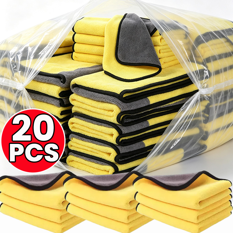 1/20枚入り 車用マイクロファイバークロス 両面クリーニン - Microfiber Towel Detailing のレビューと価格