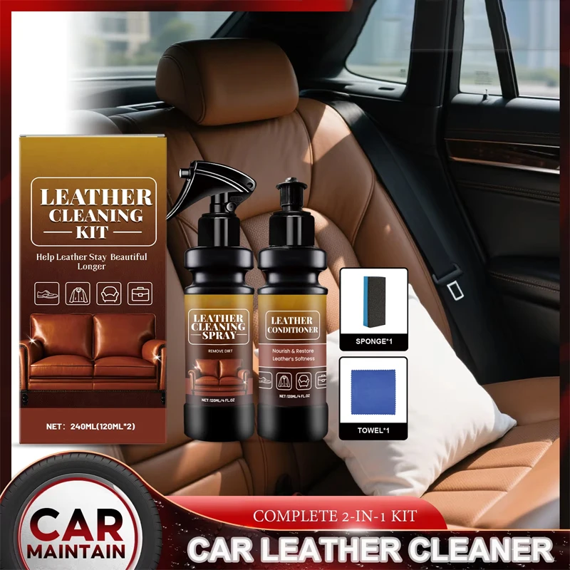 プレミアムレザークリーニングキット 車内ディープクリーニング - Leather Cleaner Interior のレビューと価格