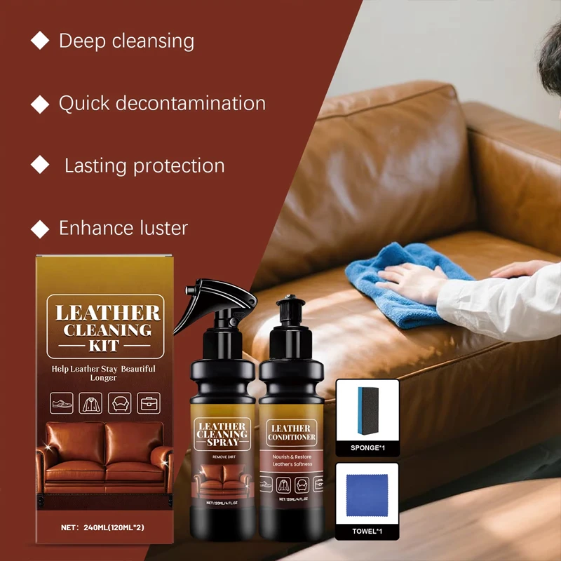 プレミアムレザークリーニングキット 車内ディープクリーニング - Leather Cleaner Interior のレビューと価格